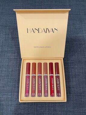 NWT HANDAIYAN Matte Liquid Lipstick 6-Piece Boxed Set
